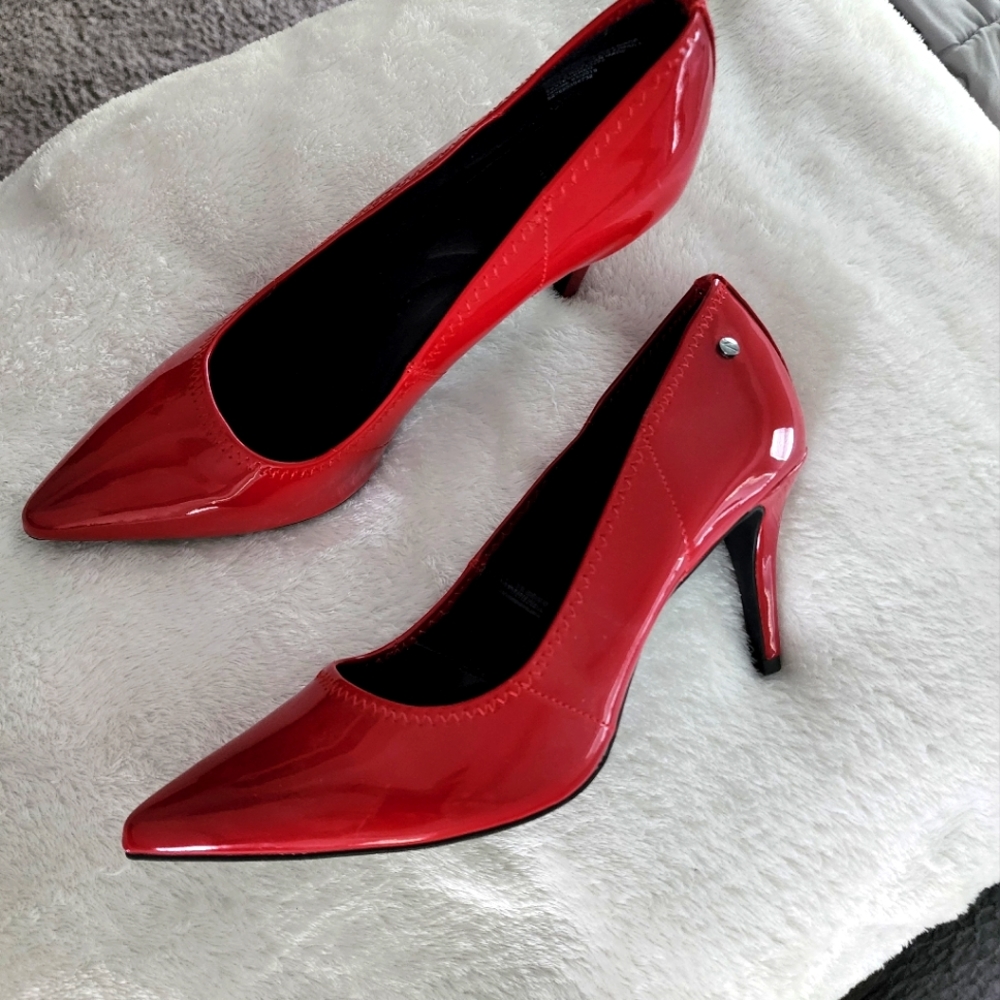 Red Patent Keather Heels